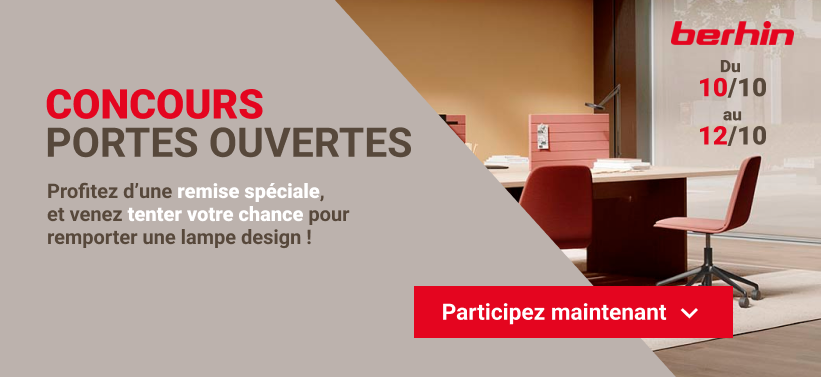 Profitez d'une remise spéciale et venez tenter votre chance de remporter une lampe design !